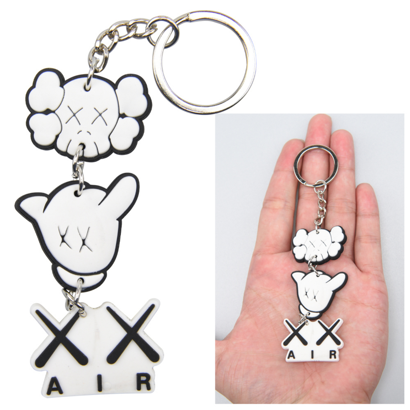 White KAWS Keychain