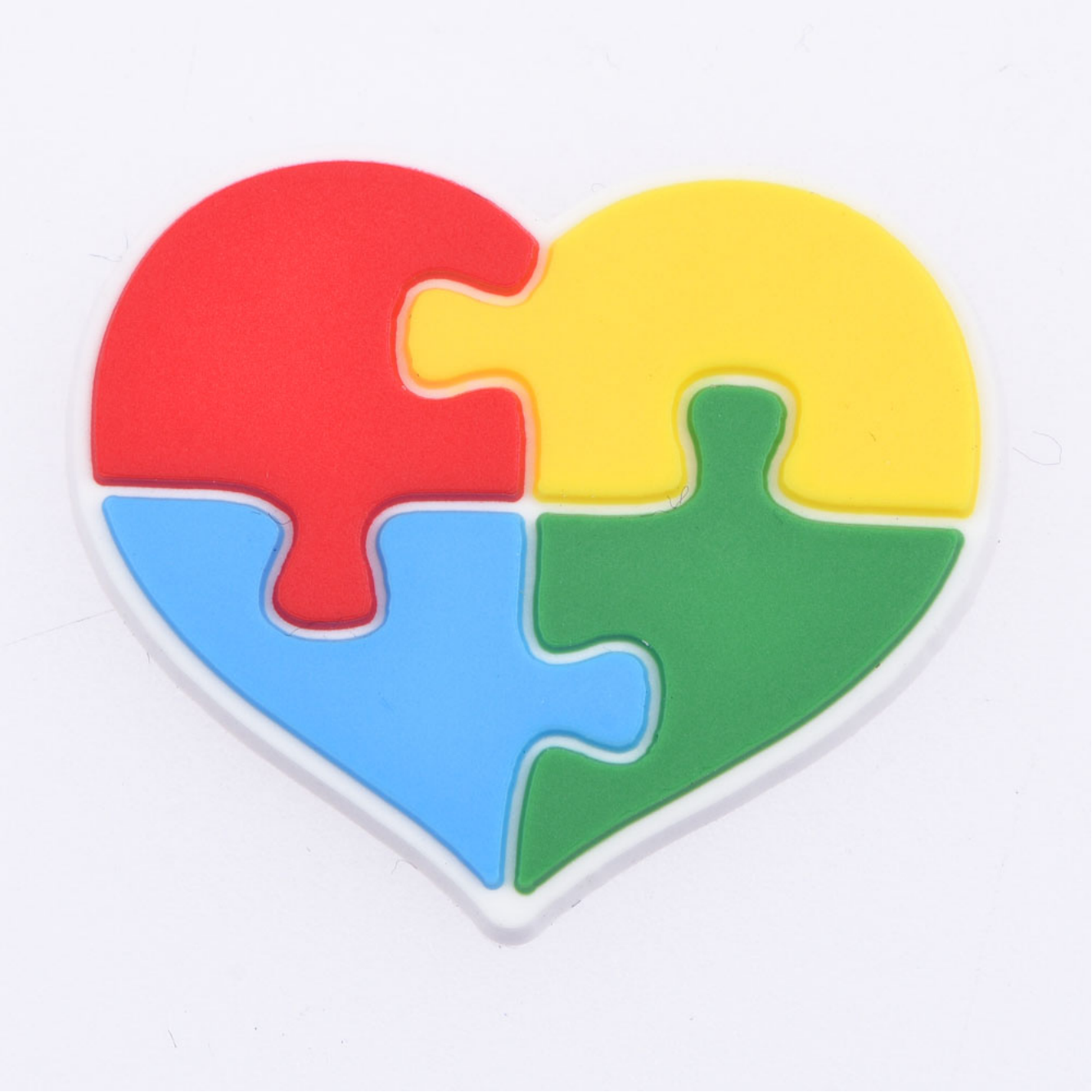 Autism Awareness Heart Charm