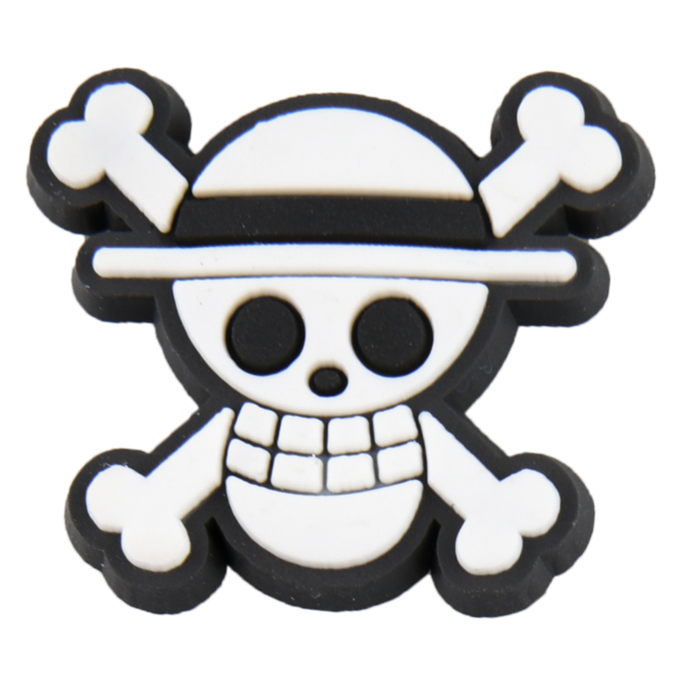 Black & White One Piece Skull Charm – Charm Popper