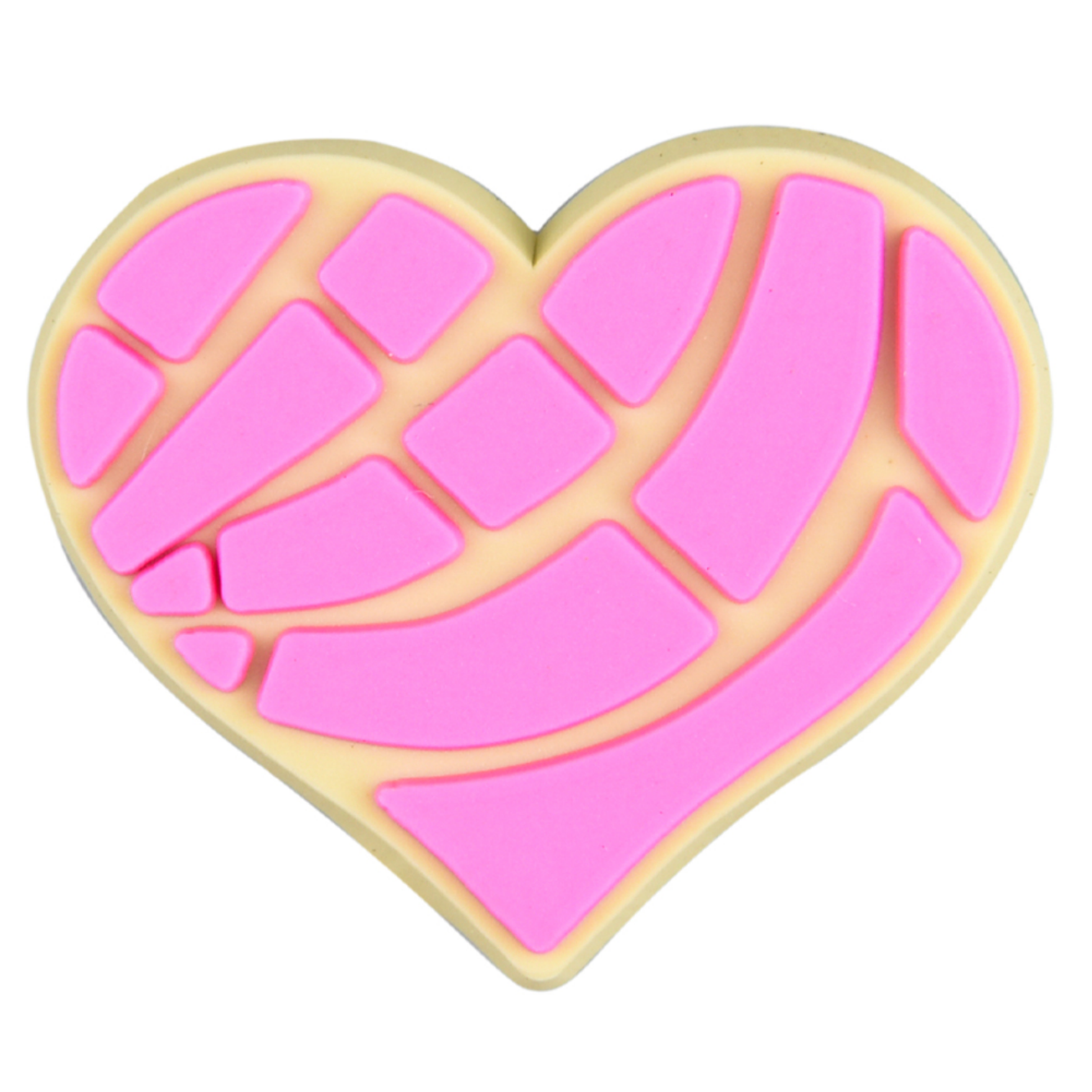 Pink Heart Concha Charm