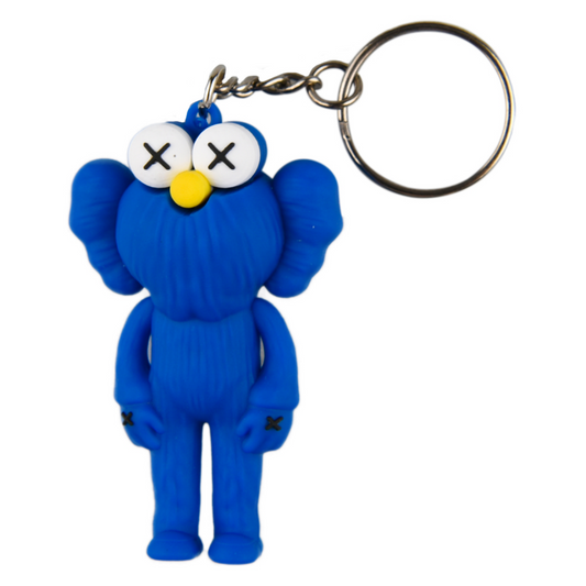 Blue Sesame Street Kaws Keychain