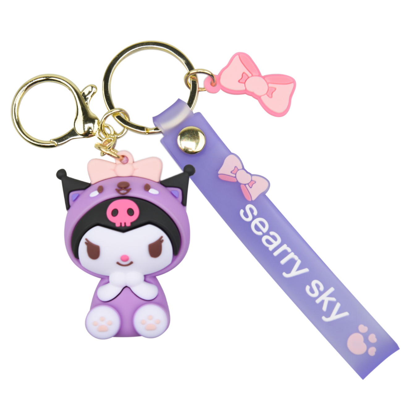 Pajama Kuromi Keychain