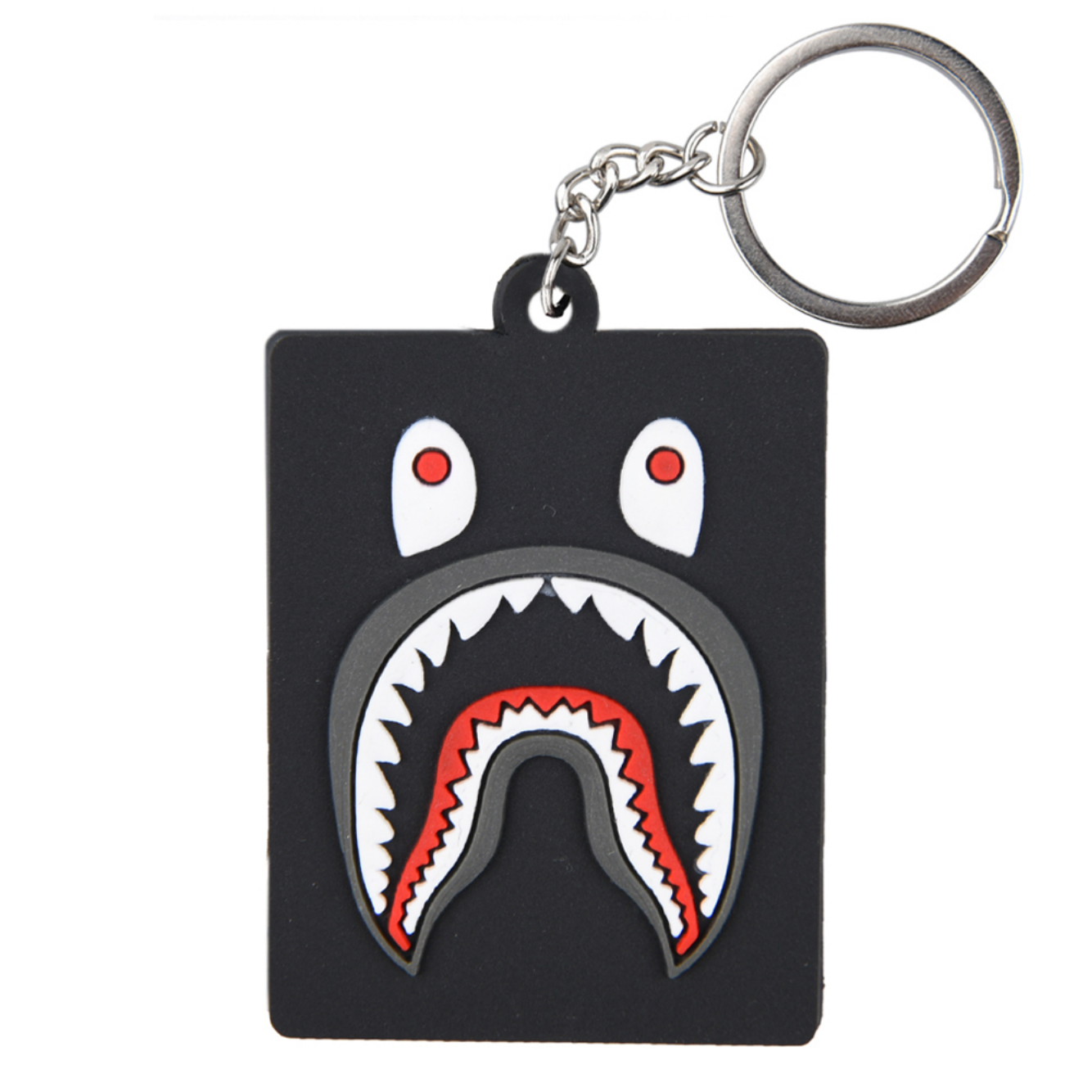 Black Bape Shark Keychain