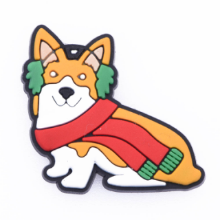 Christmas Corgi Charm