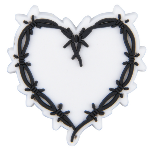 Barbed Wire Heart Charm