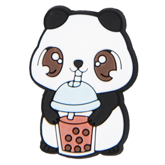 Cute Panda Drinking Boba Tea Charm